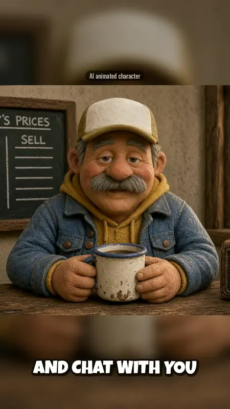 Guy Gambles opener video, Guy at his kitchen table with a coffee